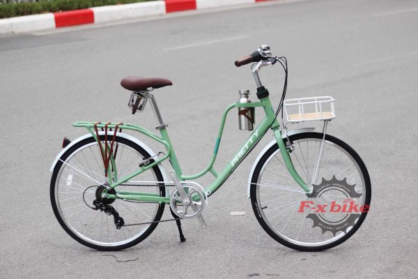 Xe Đạp Nữ Pretty Latte-V 26 2021 Màu Xanh