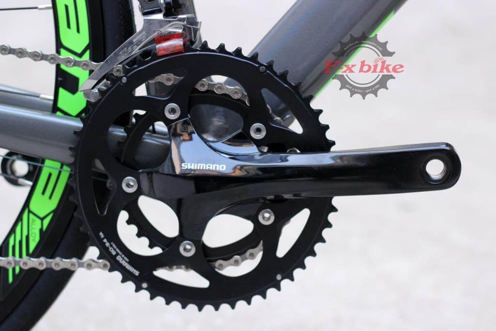 Trục rỗng, Đùi đĩa nhôm Shimano 50T/34T