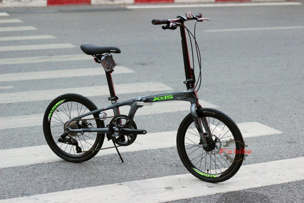 Xe Đạp Gấp XdS Z3 Ghi Xanh