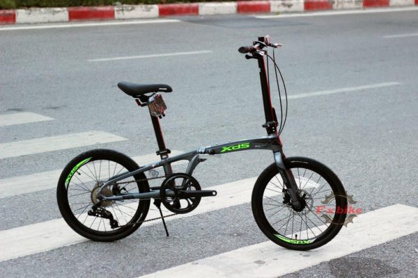 Xe Đạp Gấp XdS Z3 Ghi Xanh
