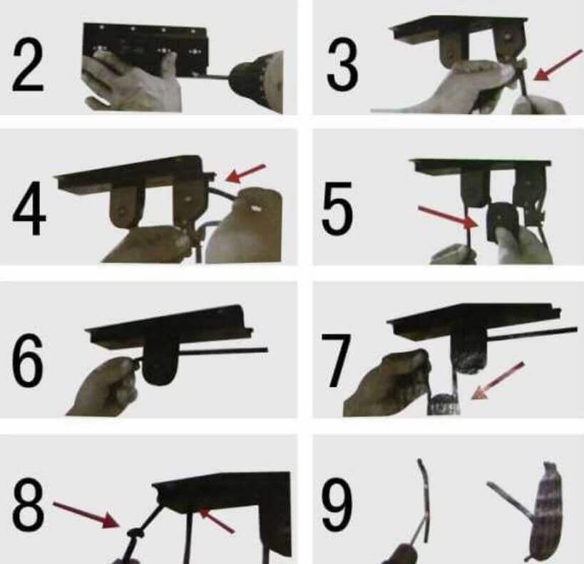 Thứ tự các bước lắp giá treo