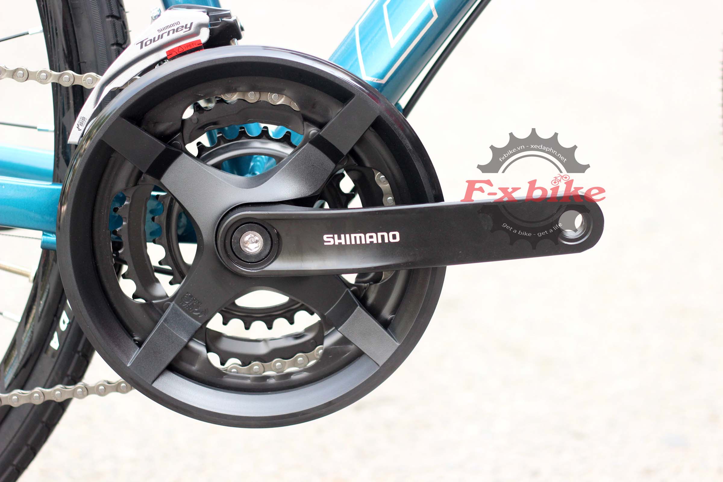 Đùi Đĩa Nhôm Shimano 3 tầng cứng cáp, sức kéo tốt
