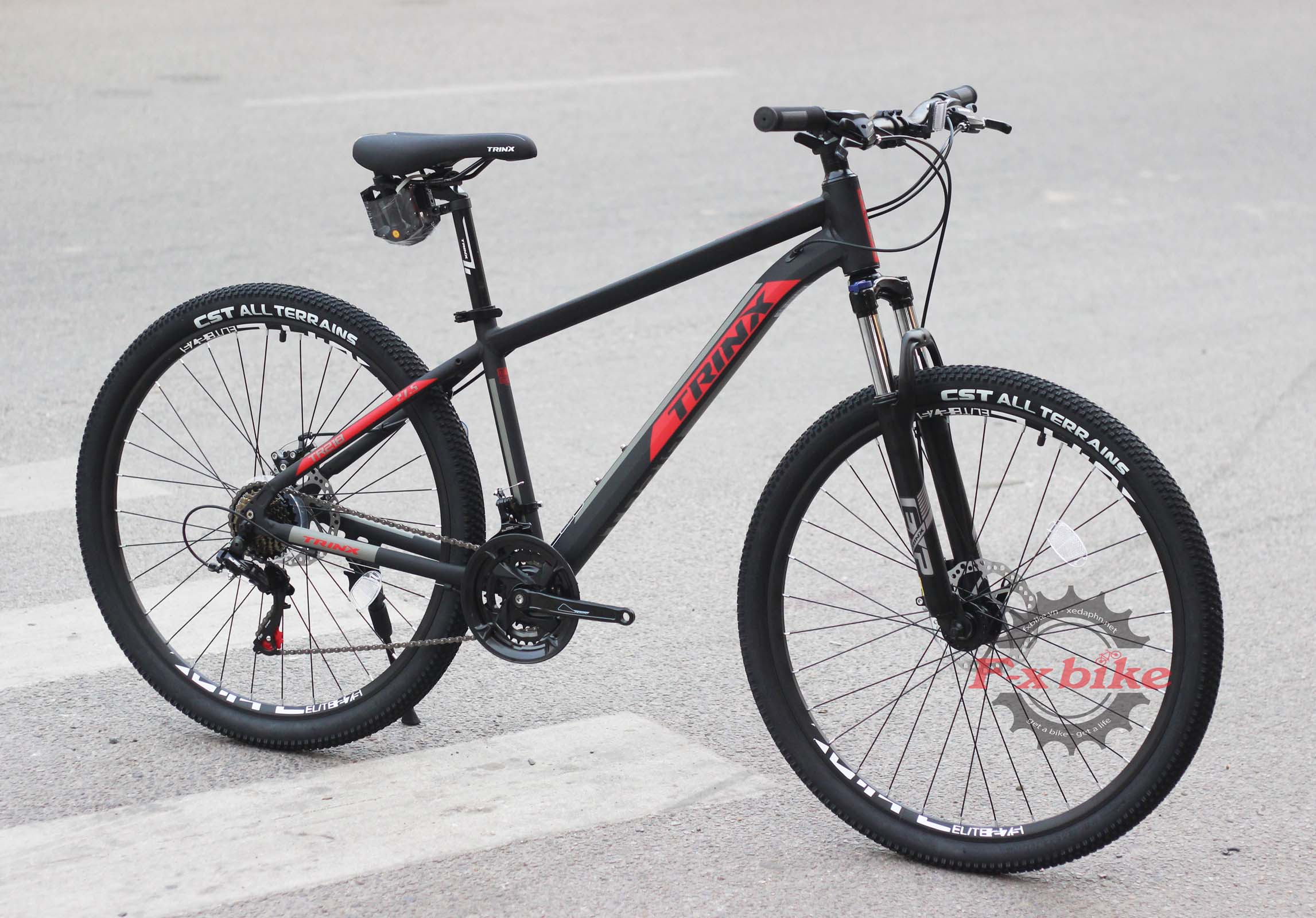 Xe Đạp Trinx TR218 2022 Màu Đen Đỏ