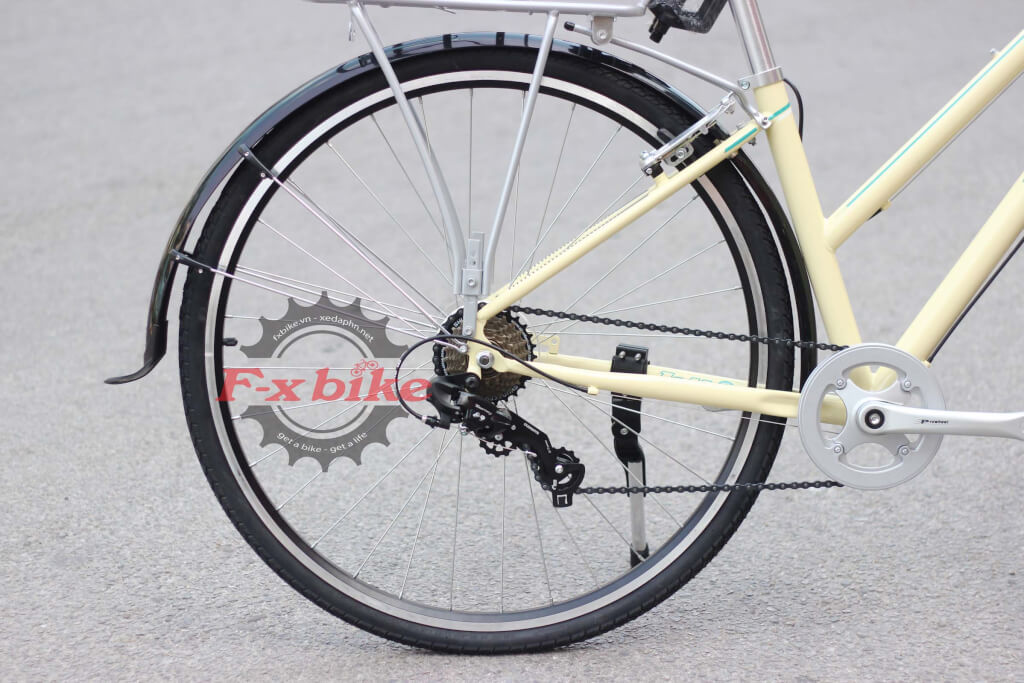 Vành sau 700c nhôm 2 lớp cứng cáp
