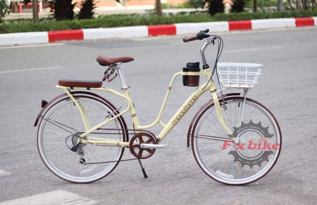 Xe Đạp Nữ California Modeltime Cacao Màu Kem