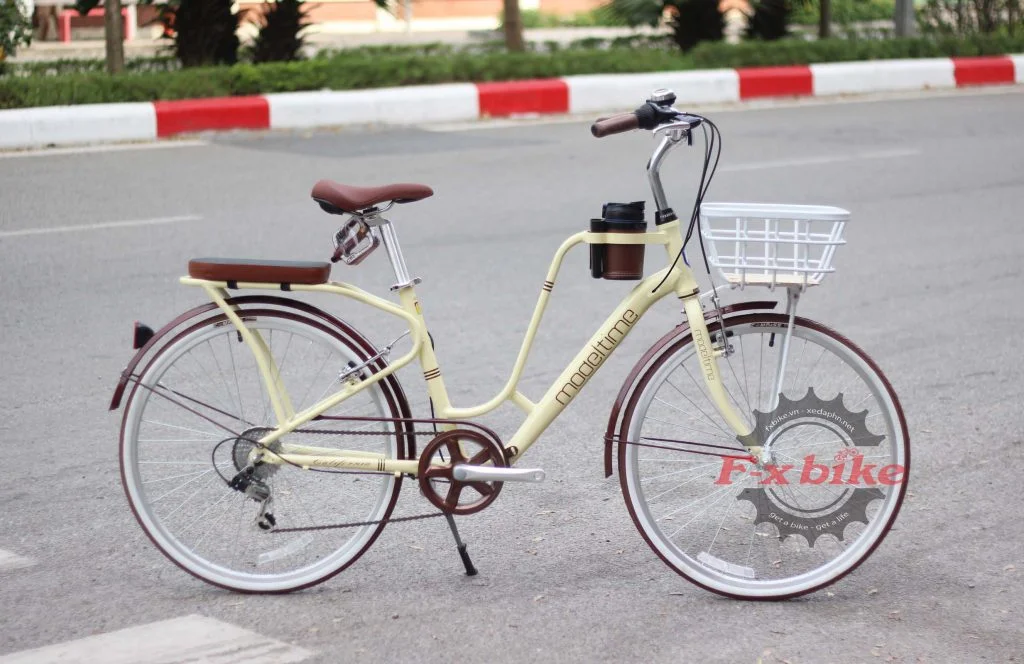 Xe Đạp Nữ California Modeltime Cacao Màu Kem