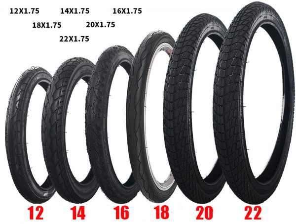 Lốp xe đạp nhập khẩu kích thước 12-22x1.75 inch