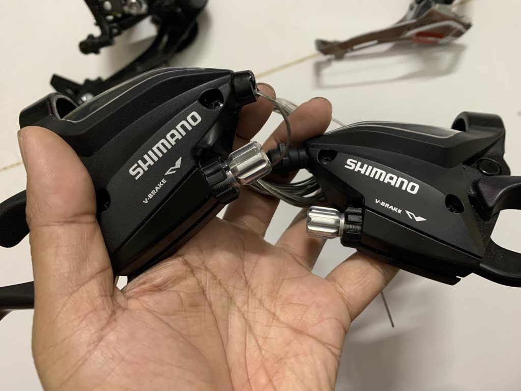 Tay bấm xả SHIMANO EF500 3x7 - Hình ảnh 2