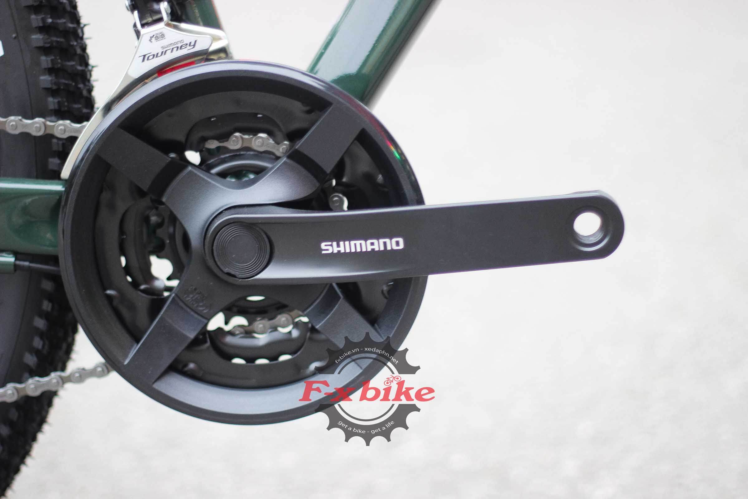Đùi đĩa nhôm Shimano 3 tầng 42-34-24T