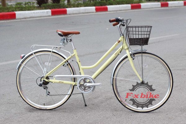 Xe Đạp Inveter Milan V Màu Vàng