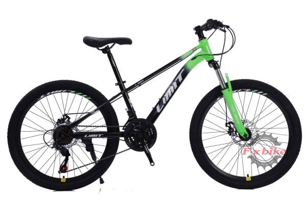 Xe Đạp Địa Hình MTB Limit L-950 Bánh 24inch Màu Đen Xanh Lá