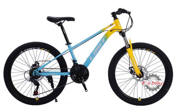 Xe Đạp Địa Hình MTB Limit L-950 Bánh 24inch Màu Xanh Trời Vàng