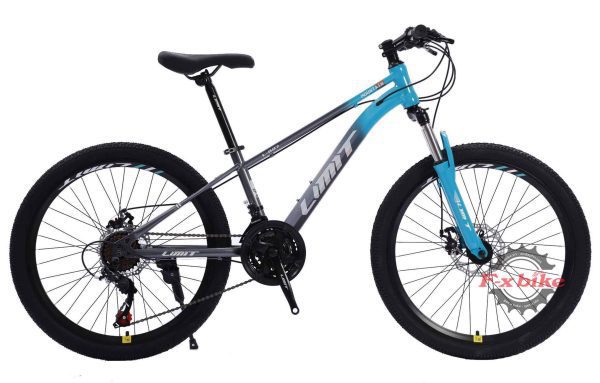Xe Đạp Địa Hình MTB Limit L-950 Bánh 24inch Màu Ghi Xanh Trời
