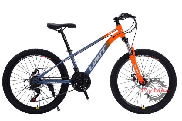 Xe Đạp Địa Hình MTB Limit L-950 Bánh 24inch Màu Ghi Cam