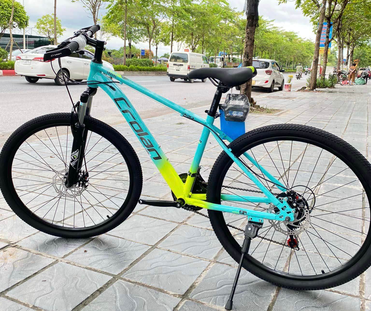 Xe Đạp Địa Hình MTB Crolan 320 Màu Xanh Vàng