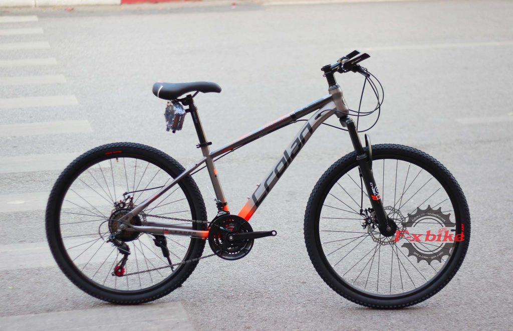 Xe Đạp Địa Hình MTB Crolan 320 Màu Ghi Cam