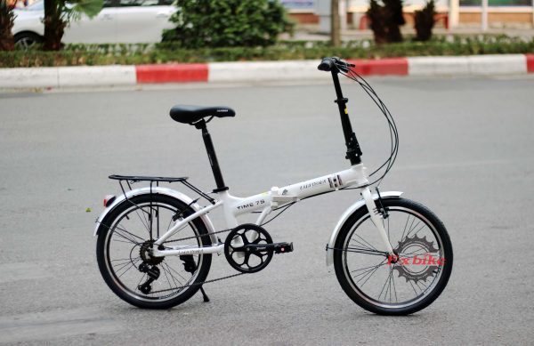 Xe Đạp Gấp California Time 7s Màu Trắng