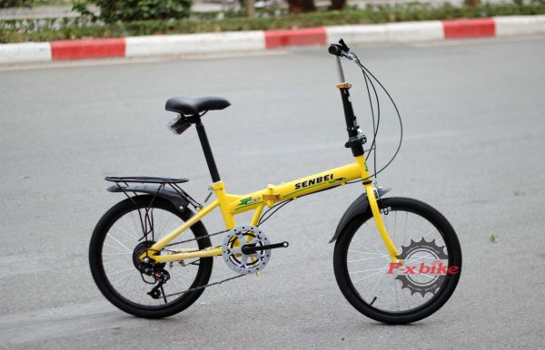 Xe Đạp Gấp Senbei 20inch Màu Vàng