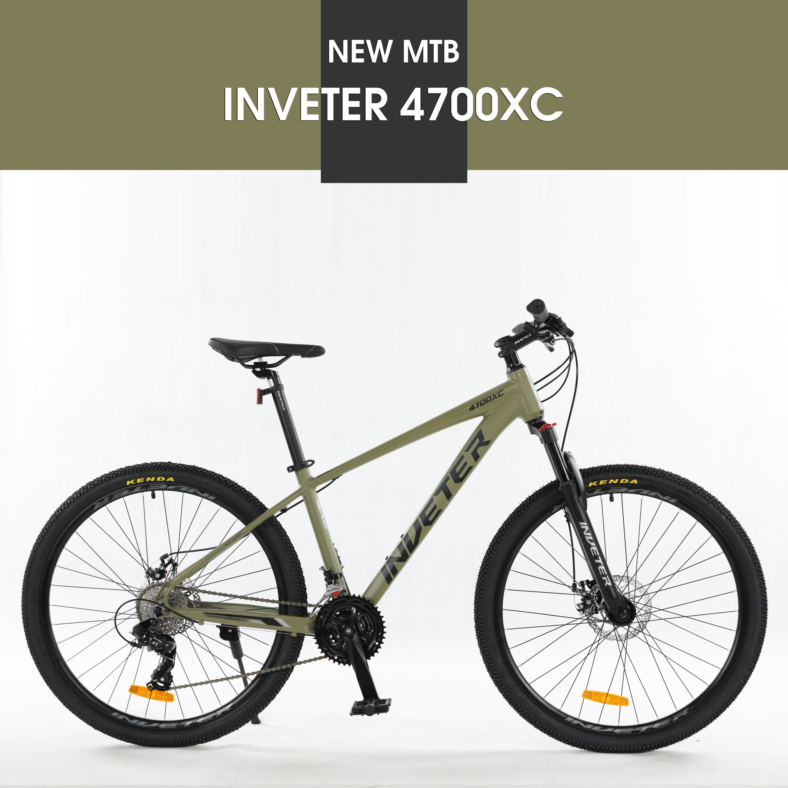 Xe Đạp Thể Thao MTB Inveter 4700xc Màu Xanh Bộ Đội