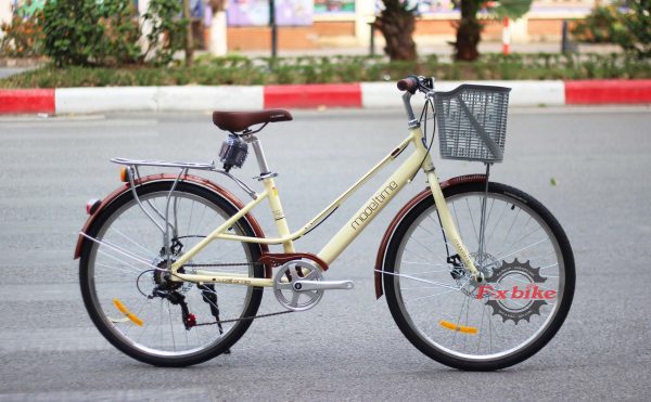 Xe Đạp Nữ California Modeltime Mango 2023 Màu Vàng