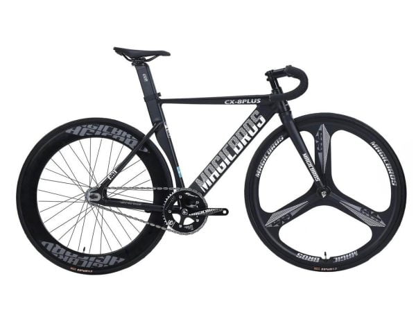Xe Đạp Fixed Gear Magicbros CX8 Plus Vành 3 Đao - Màu Đen