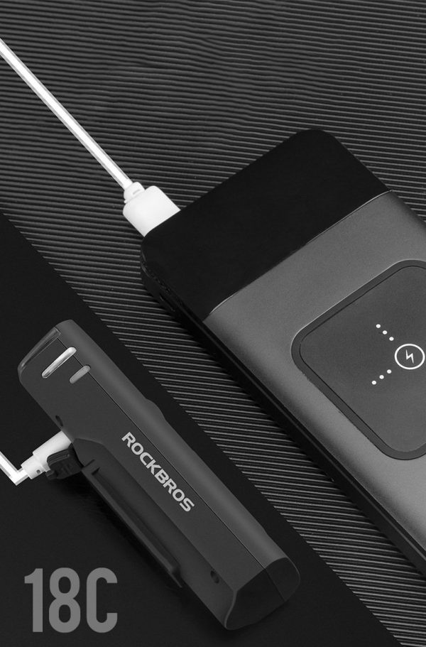 Đèn Trước Xe Đạp Rockbros Cảm Biến 1500MAH