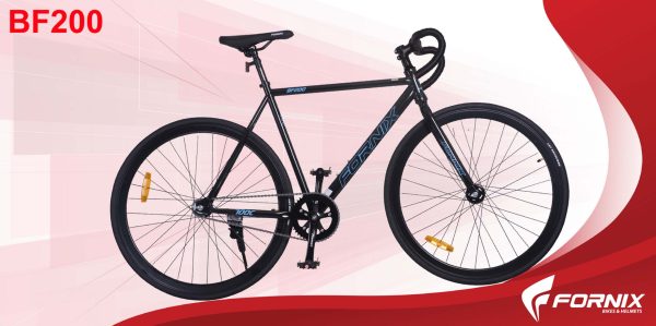 Xe Đạp Fixed Gear Fornix BF200 2023 Màu Đen Xanh