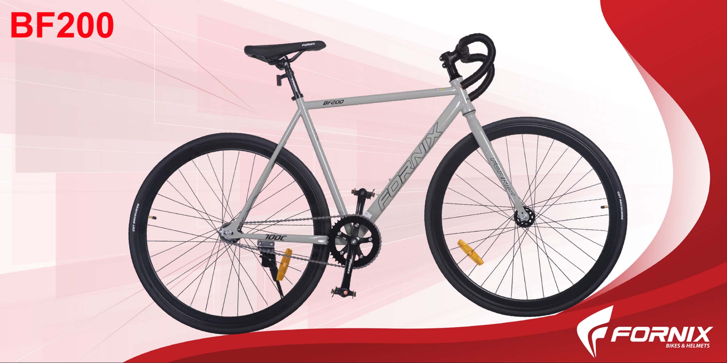Xe Đạp Fixed Gear Fornix BF200 2023 Màu Trắng