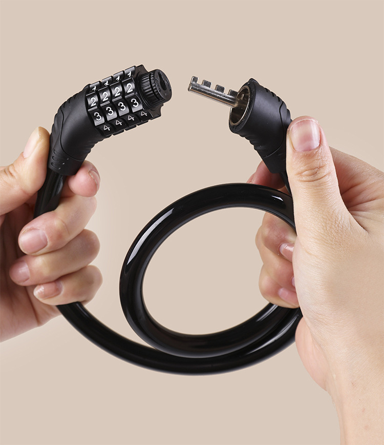 Khóa Dây Xe Đạp 4 Số Đổi Mã Chống Trộm