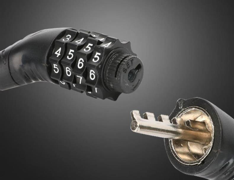 Khóa Dây Xe Đạp 4 Số Đổi Mã Chống Trộm