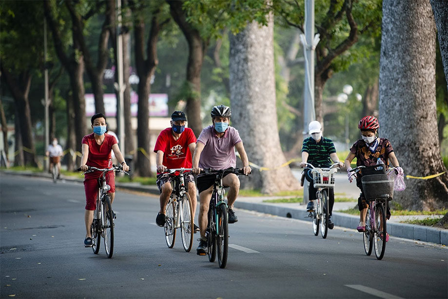 Đi xe đạp khuyến khích phát triển hạ tầng xanh