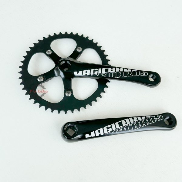 Đùi Đĩa Cốt Vuông 1 Tầng Magicbros 46T - Cho Xe Fixed Gear Hoặc Touring