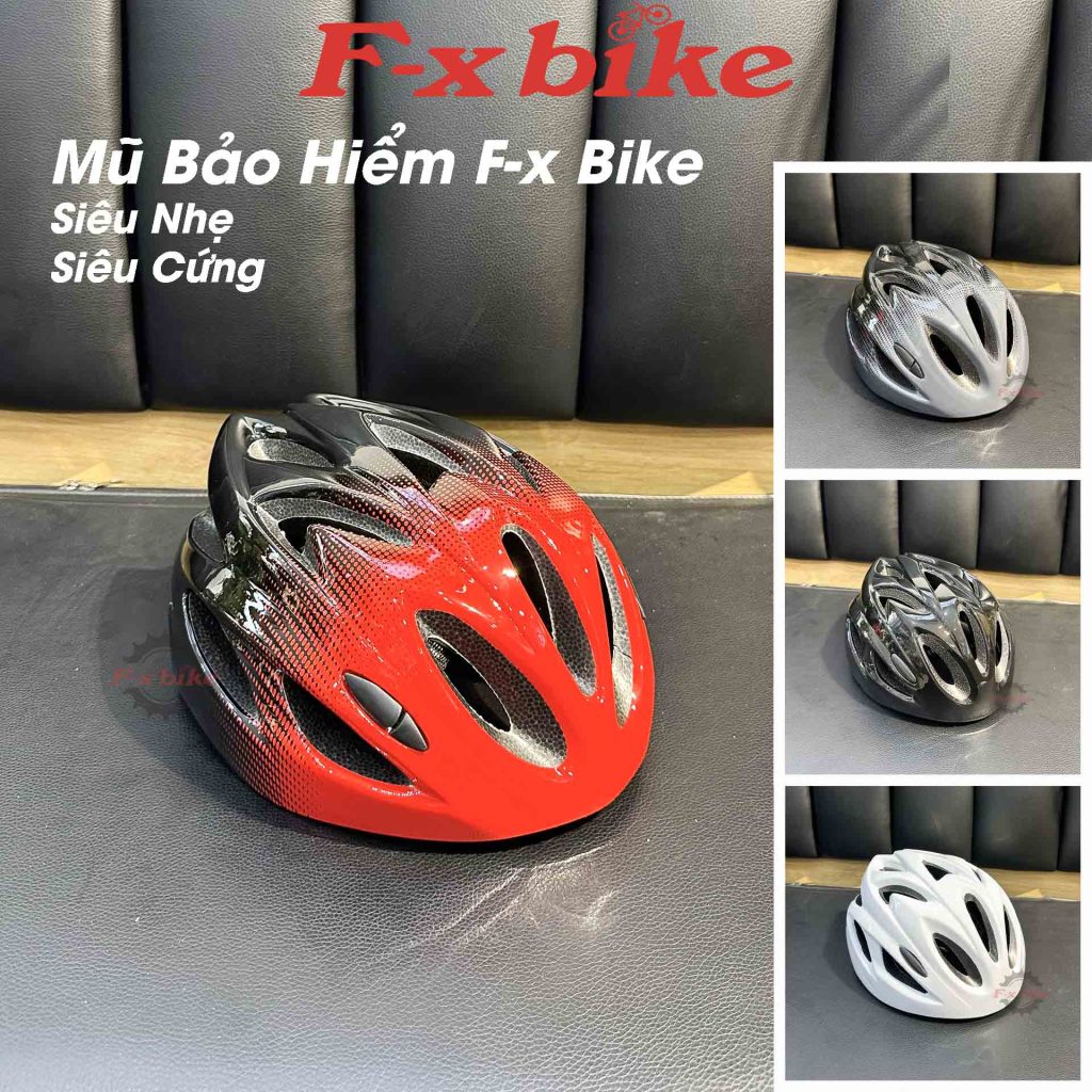 Mũ Bảo Hiểm Xe Đạp F-x Bike - Thoáng Khí Bảo Vệ An Toàn - Trọng Lượng Siêu Nhẹ