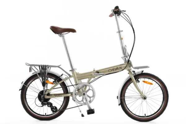XE ĐẠP GẤP CHEVAUX FUKU Màu Nâu