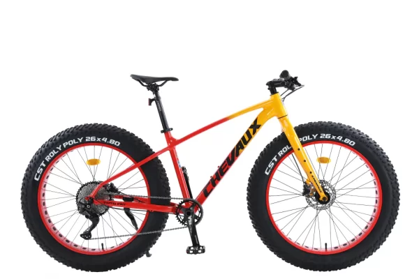Xe Đạp Địa Hình Chevaux ToTo Fat Vàng Đỏ