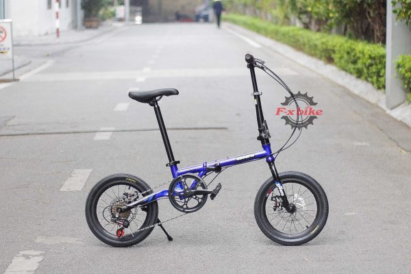 Xe Đạp Gấp Sanhema 16inch Màu Xanh