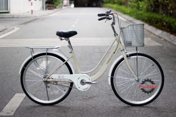 Xe Đạp Nữ Make Lady 24inch Màu Kem