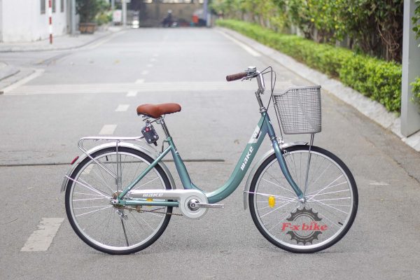 Xe Đạp Nữ Make Princess 24inch Màu Xanh Lá Nhạt