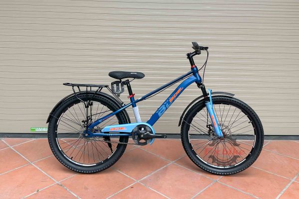 Xe Đạp Trẻ Em Bánh 24 Inch BDF Màu Xanh