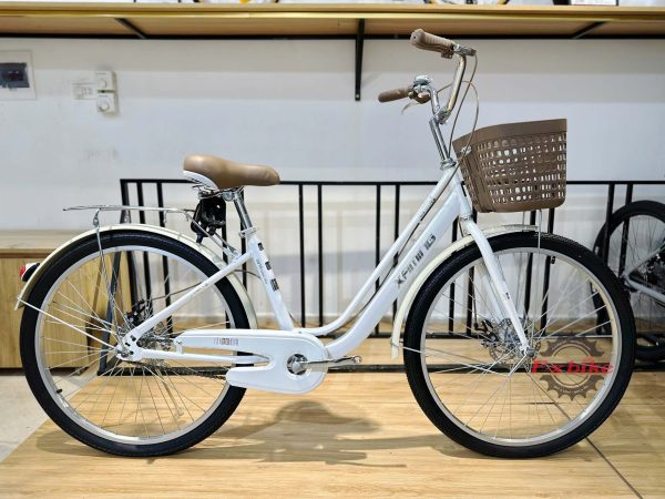 Xe Đạp Nữ Xaming Bánh 26 Inch Màu Trắng