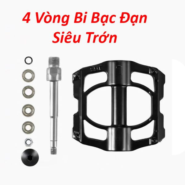 Bàn Đạp Nhôm 4 Vòng Bi Bạc Đạn