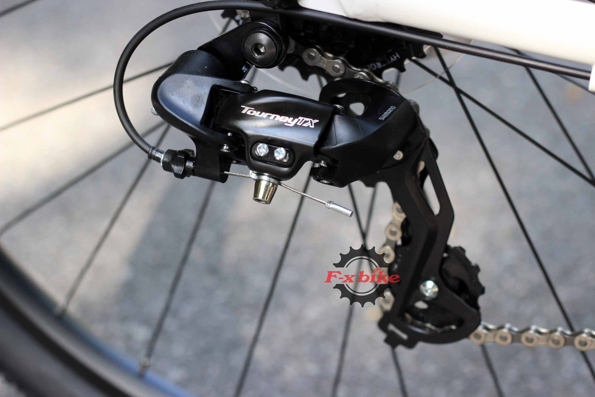 Củ đề sau: Shimano Tourney 8S